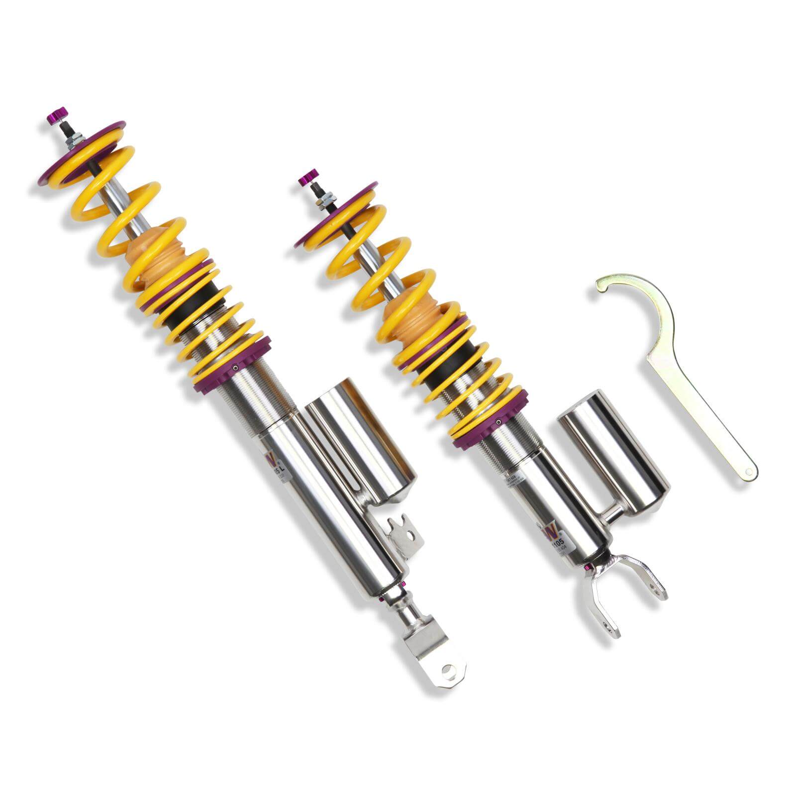 KW V3 coilover suspension inox | fits Toyota Yaris 1.6 GR (P21) | 35256023