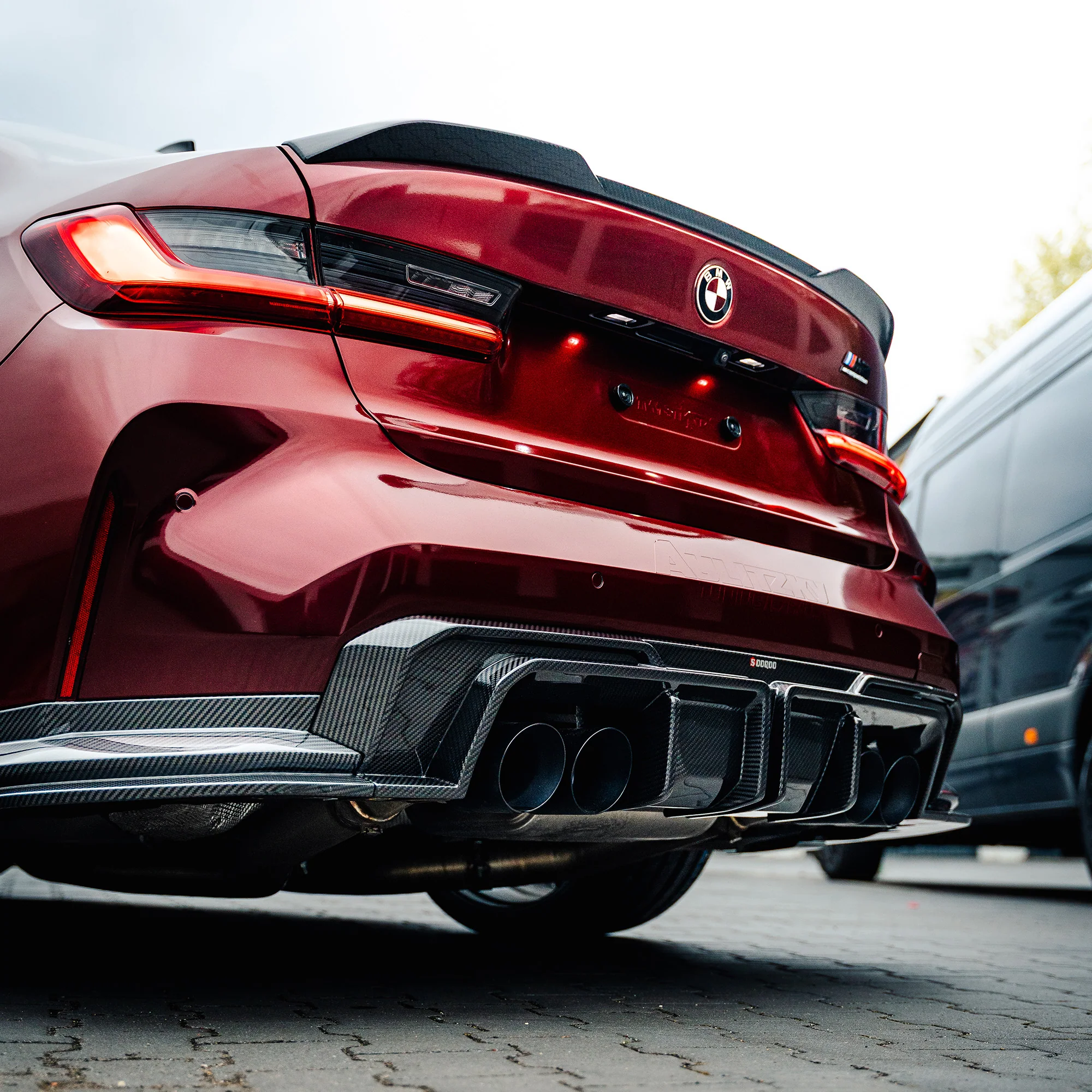 Rear diffuser SOOQOO Carbon | fits BMW M3/M4 incl. Competition (G80/G81/G82/G83) | Aulitzky Tuning