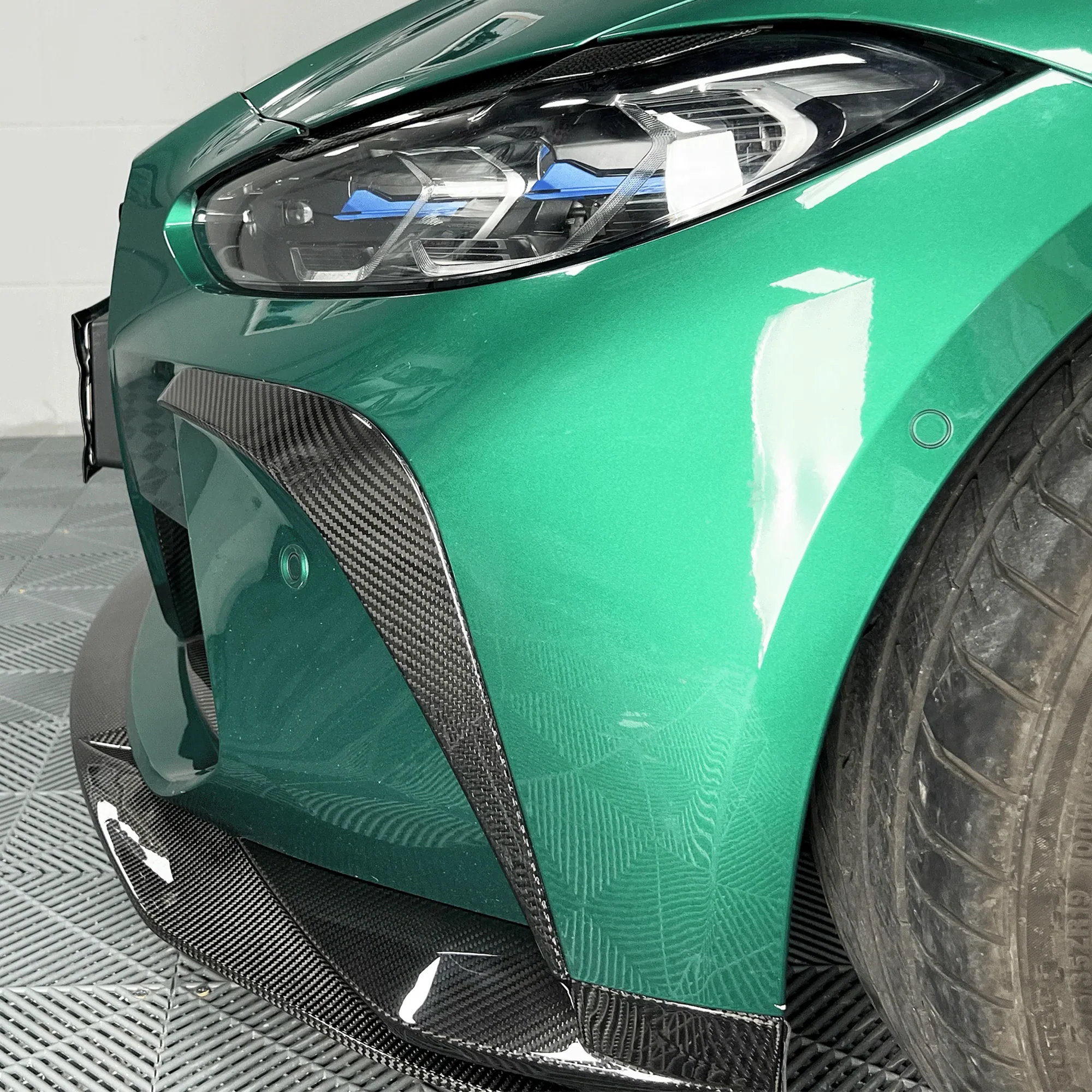 Front spoilers Carbon | fits BMW M3/M4 incl. Competition (G80/G81/G82/G83) | Aulitzky Tuning