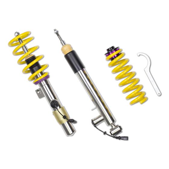 KW DDC ECU coilover suspension inox | fits BMW 1 Series M Coupé (E82) 340hp N54 | 39020004