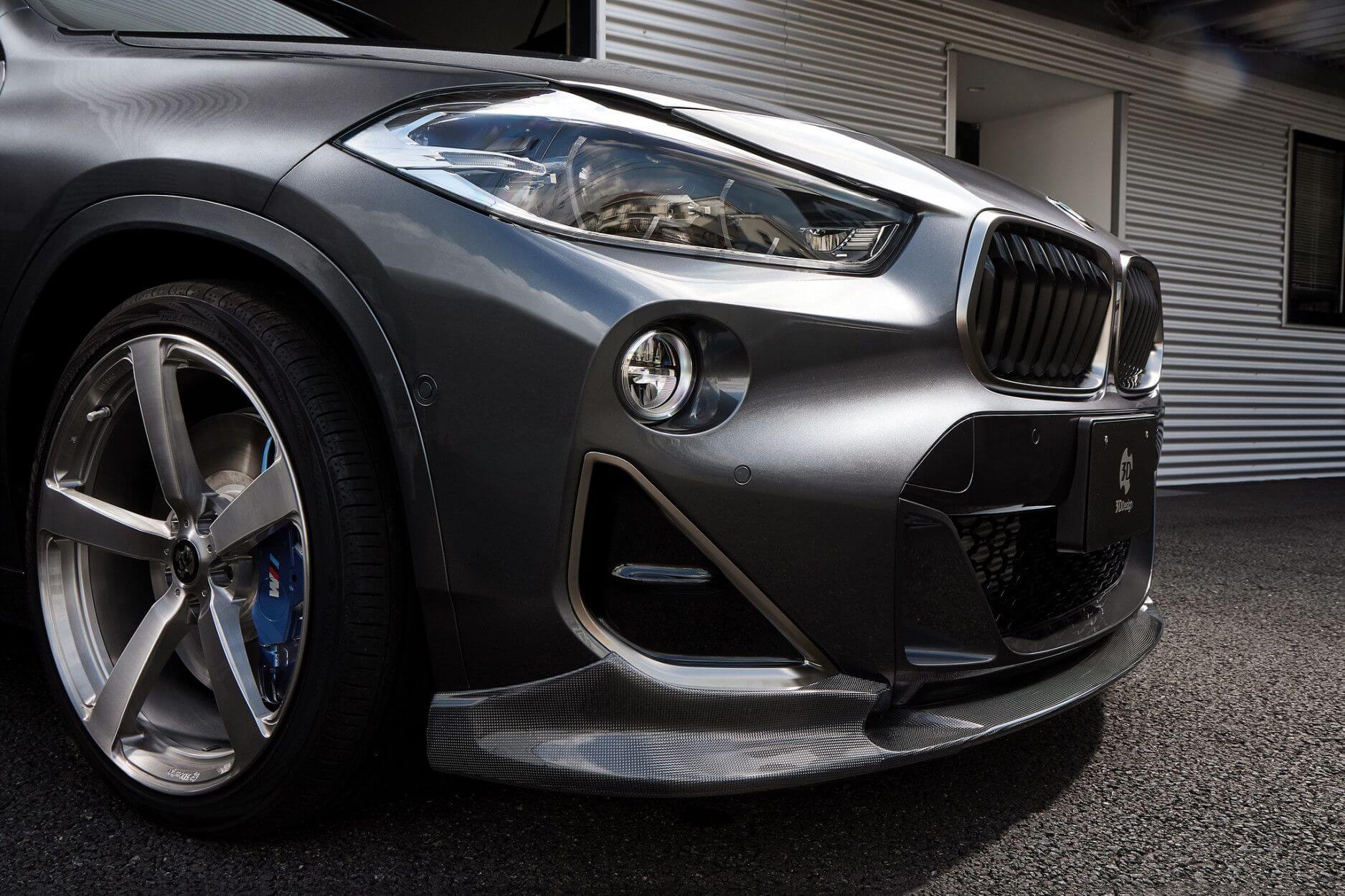 Front lip Carbon | fits BMW X2 M35i (F39) 306hp B48 | 3DDesign