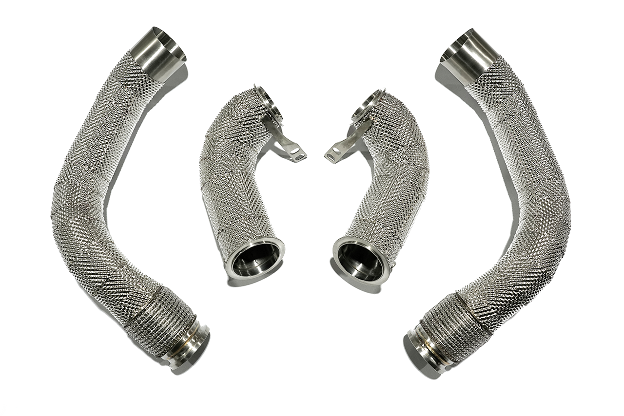 Aulitzky Exhaust | Downpipe 3" (76mm) | fits BMW M5/M8 (F90/F91/F92/F93) S63 | Motorsport articles