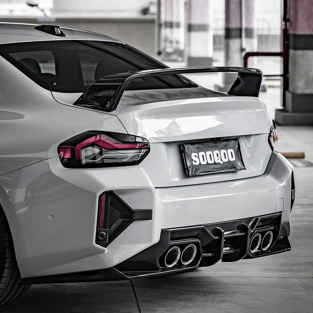 Rear apron SOOQOO LR Carbon | fits BMW M2 (G87) S58 | Aulitzky Tuning