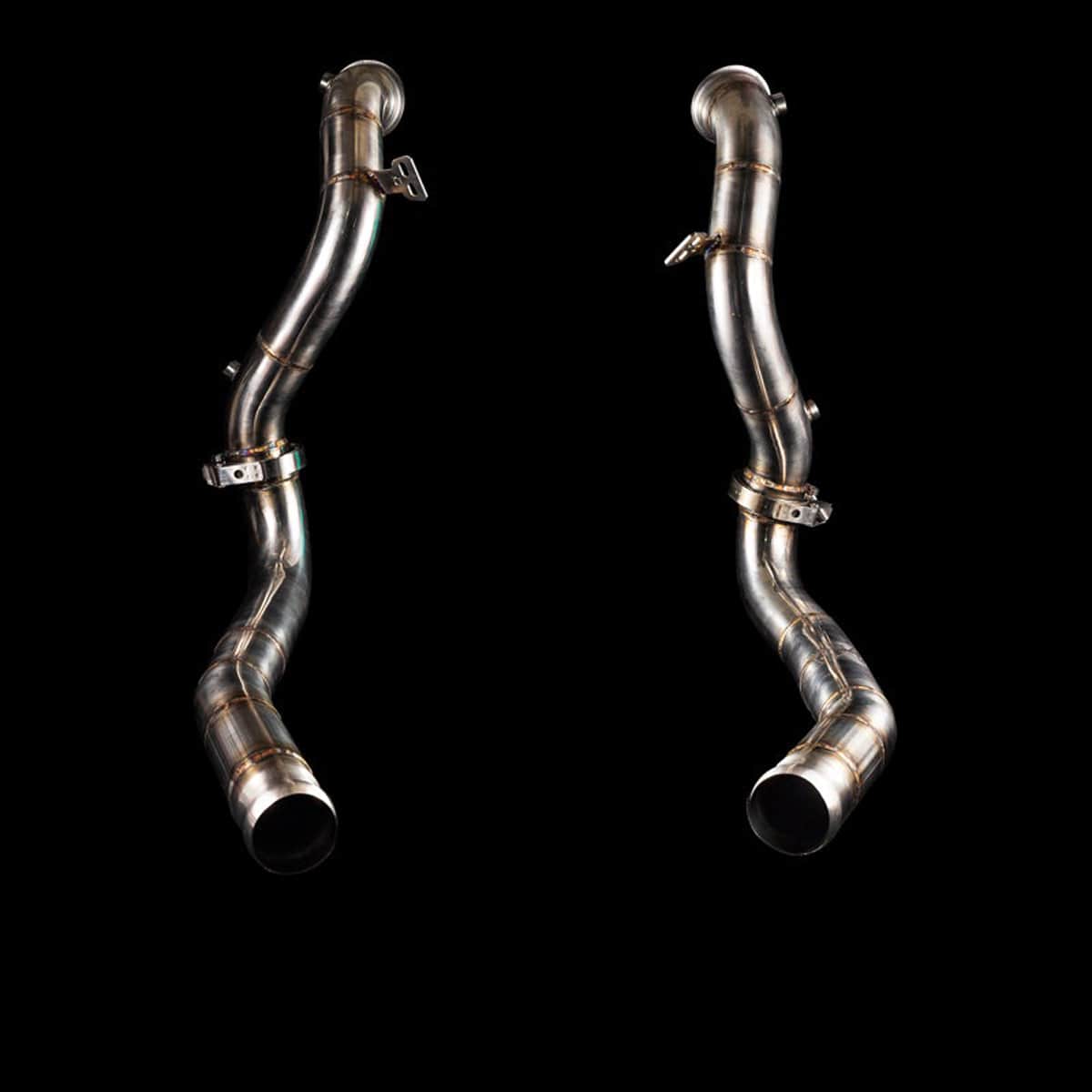 Downpipes 3.5” (89mm) Catless | fits Mercedes-Benz AMG GT/GTS/GTC/GTR (C190/R190) | Blackboost