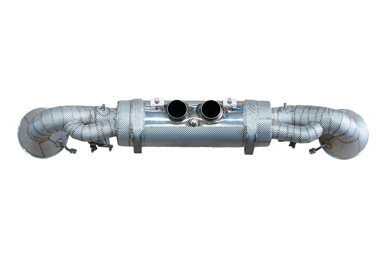 Aulitzky Exhaust | ECE flap sports rear silencer | fits Porsche 911 (992) 4.0 GT3/RS / Speedster 991.2 4.0