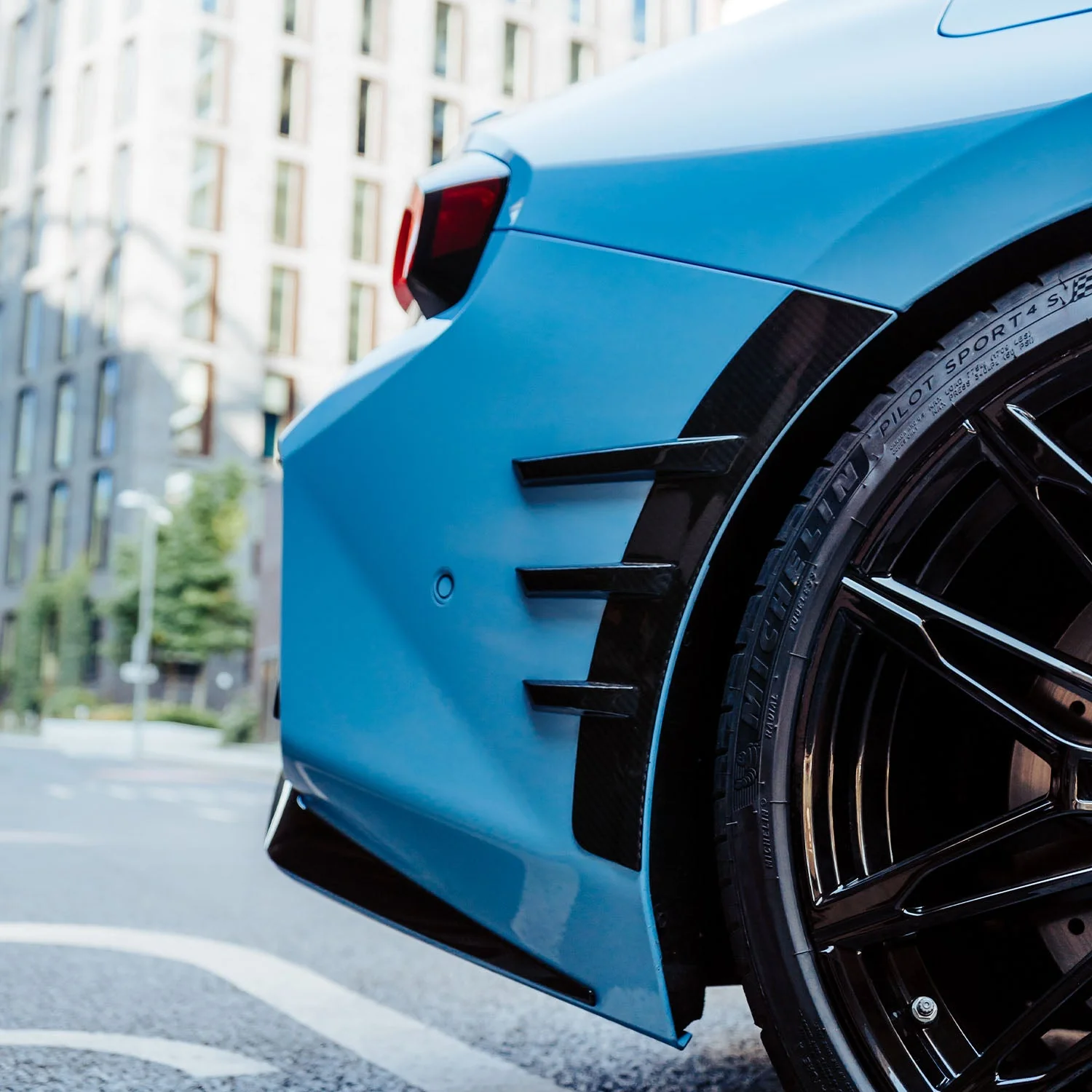 Rear wing flares Carbon | fits BMW M2 (G87) S58 | Aulitzky Tuning