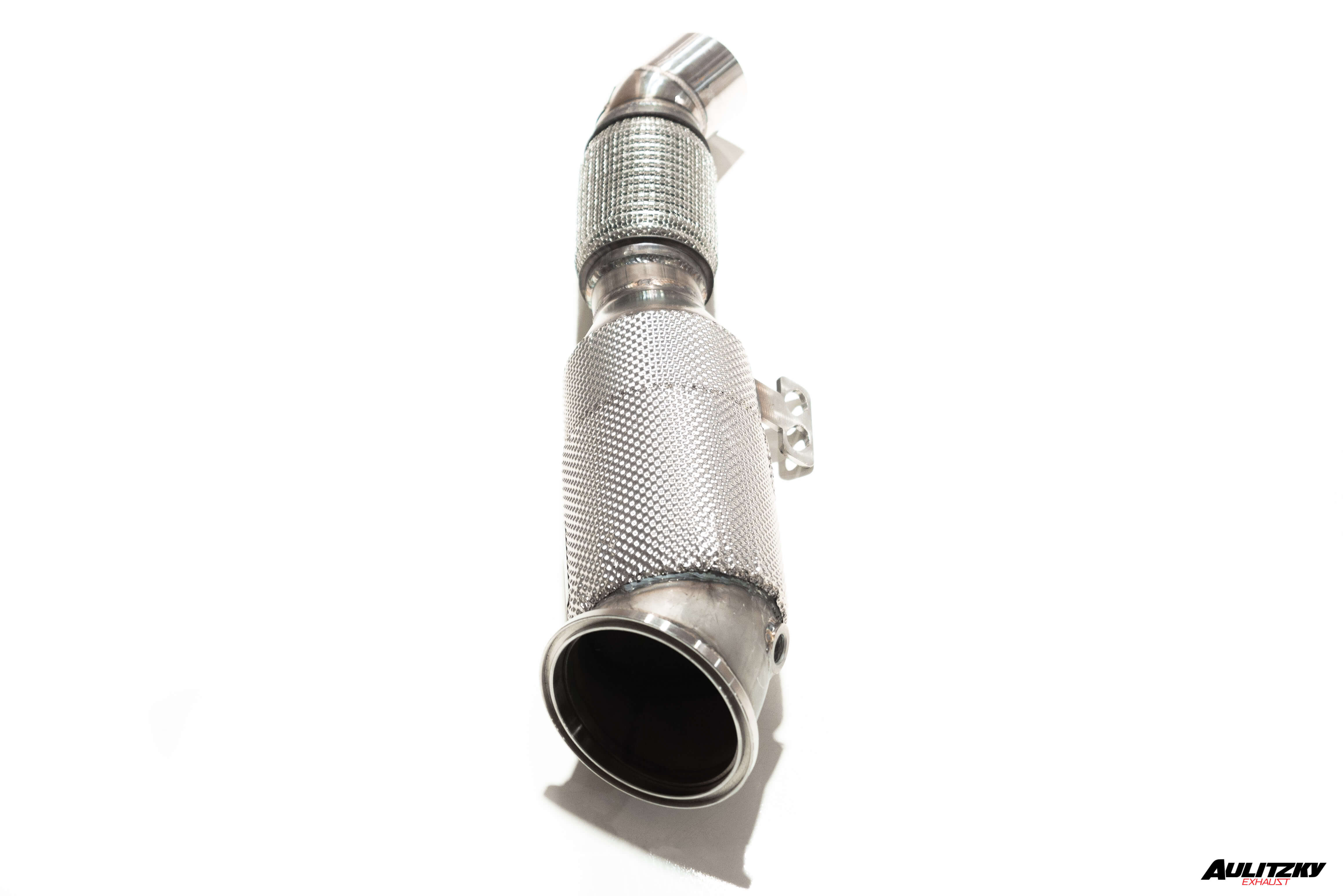 Aulitzky Exhaust | ECE downpipe 3,54” (90mm) with sports catalyst | fits BMW 340i/440i nonOPF (F30/F31/F32/F33/F36) B58