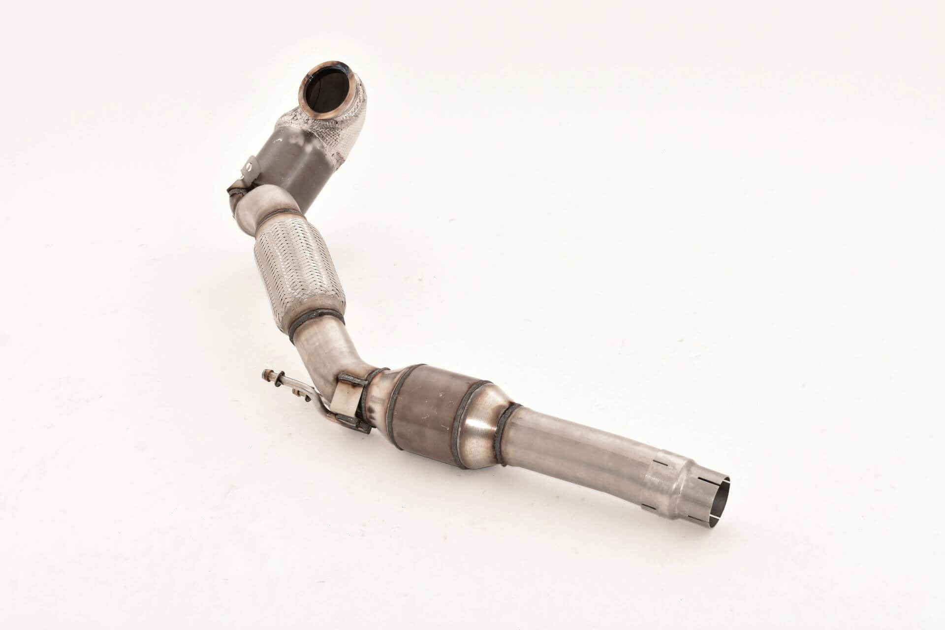 Aulitzky Exhaust | ECE downpipe 3” (76mm) with sports catalyst | fits Skoda Octavia RS 245 (5E)