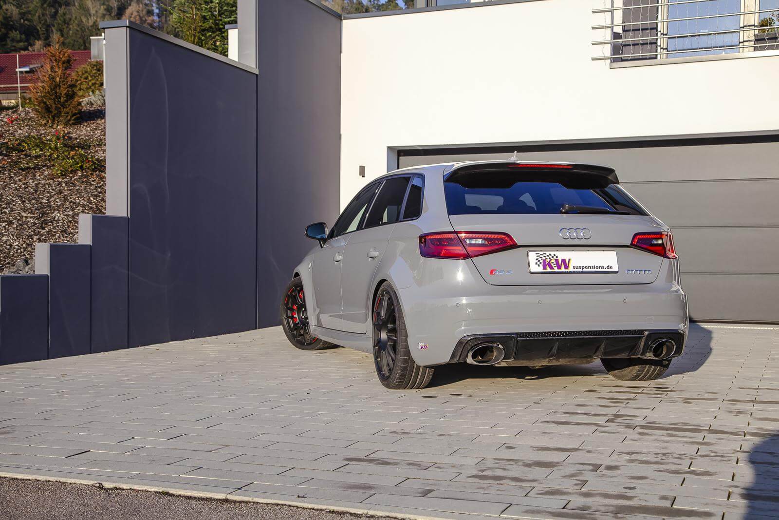 KW coilover springs | height-adjustable spring kit | fits Audi S3/RS3 quattro 8V | 253100AK | 253100AL