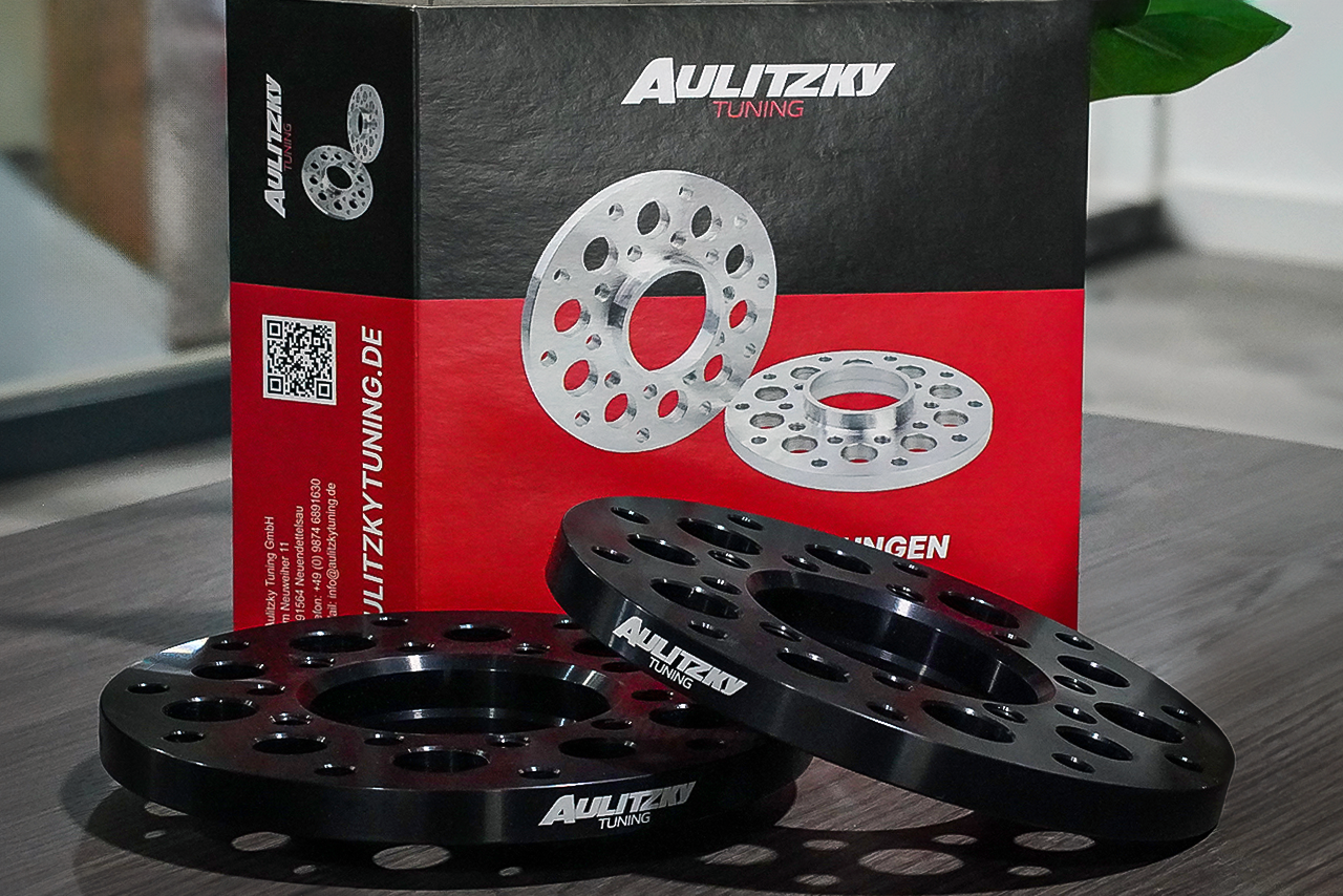 Wheel spacer set 12mm / 5x112 - 5x112 / 66,6mm | fits e.g. BMW G-Series, Mercedes, Mini F-Models, Toyota Supra etc. | Aulitzky Tuning