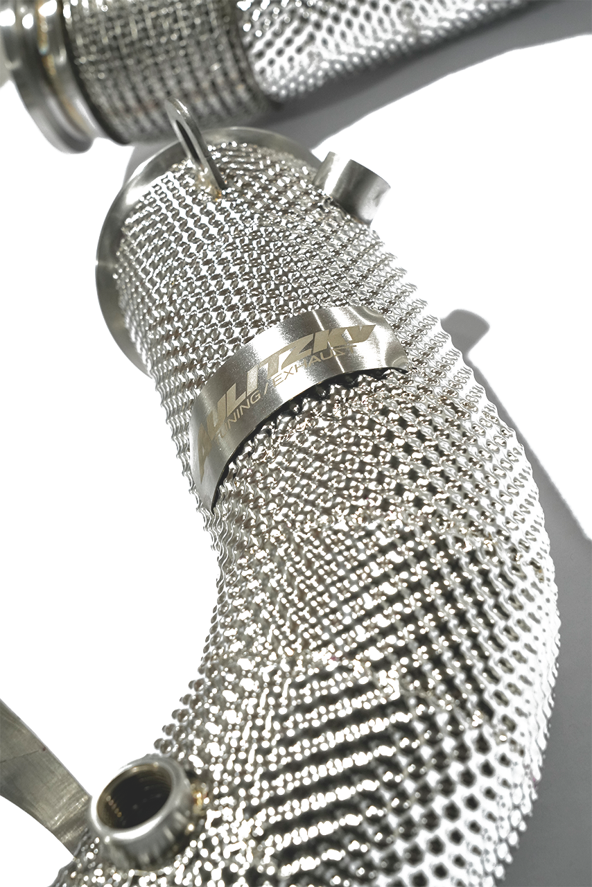 Aulitzky Exhaust | Downpipe 3" (76mm) | fits BMW M5/M8 (F90/F91/F92/F93) S63 | Motorsport articles