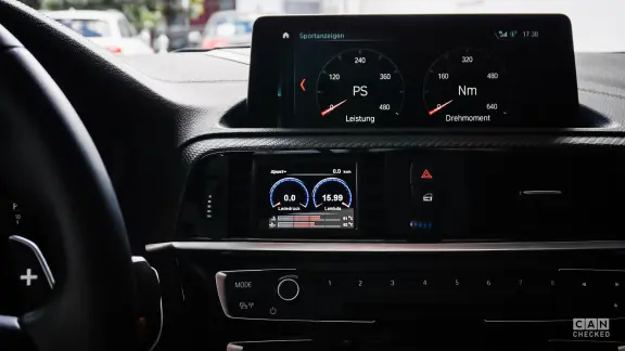 Data display 2.8” MFD28 Gen.2 | fits BMW 1 Series/2 Series/3 Series/4 Series, M2/M3/M4 (F-Series) | CANchecked