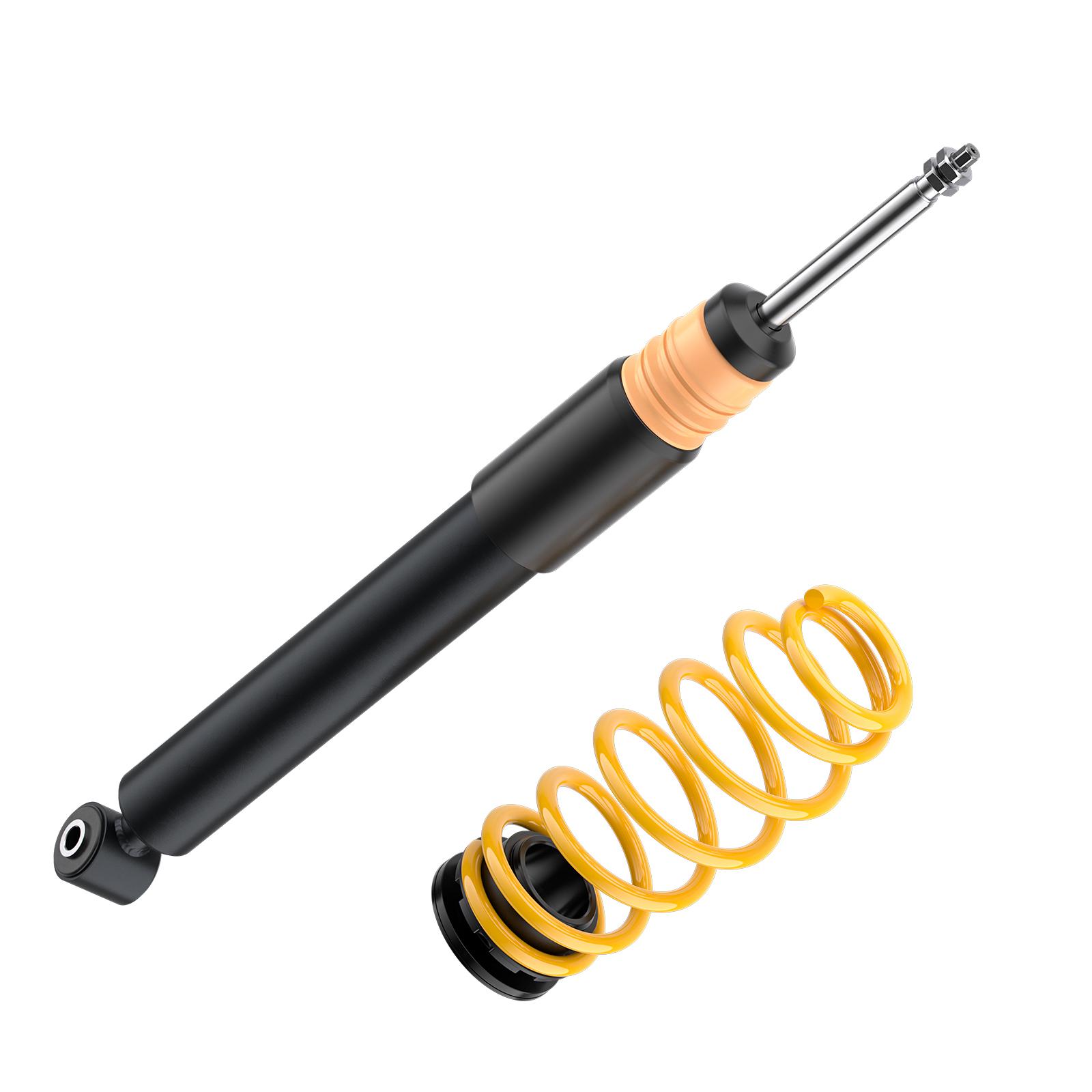Coilover suspension ST X steel galvanized | fits A1 (GB), Polo (AW) GTI | with fixed identification | 132800BW | ST Suspensions