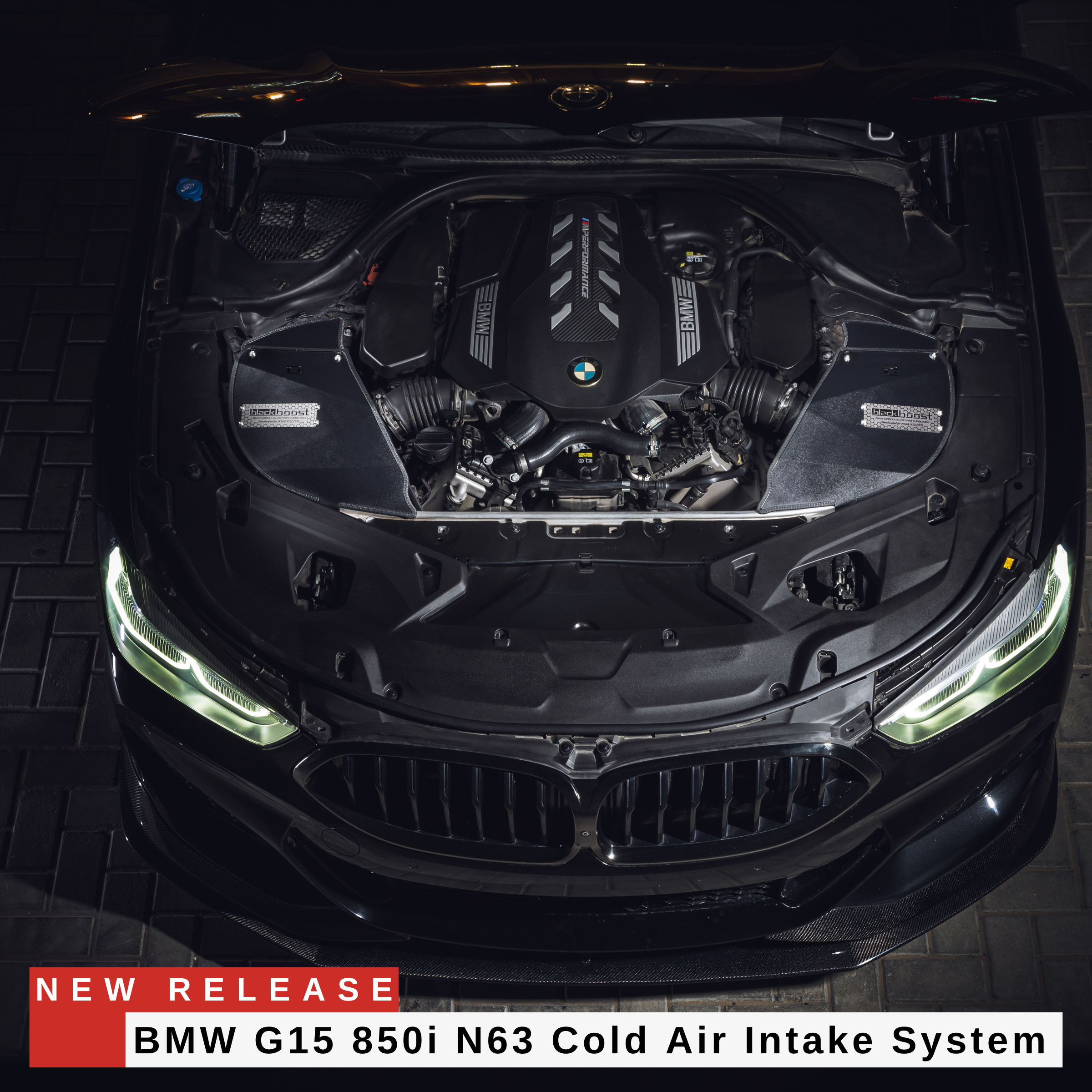 Cold Air Intake System | passend für BMW G15 850i N63 4.4L V8 Twin-Turbo | Blackboost
