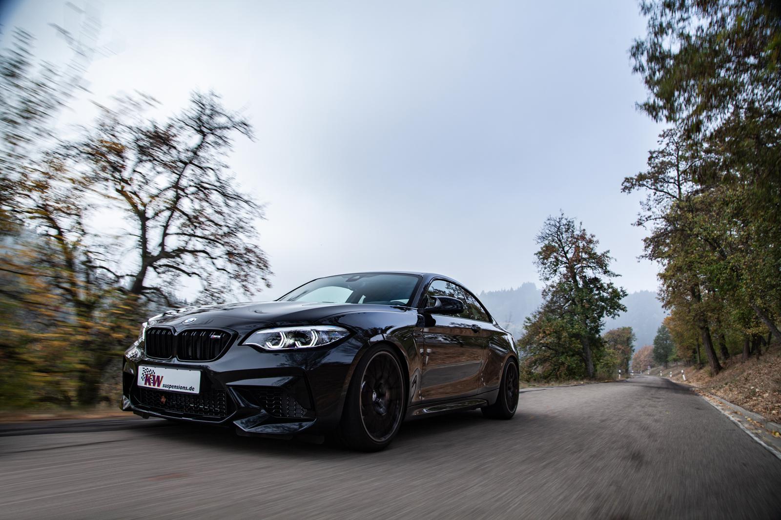 KW V3 coilover suspension inox | fits BMW M2 (F87) Coupé incl. Competition | 352200BH