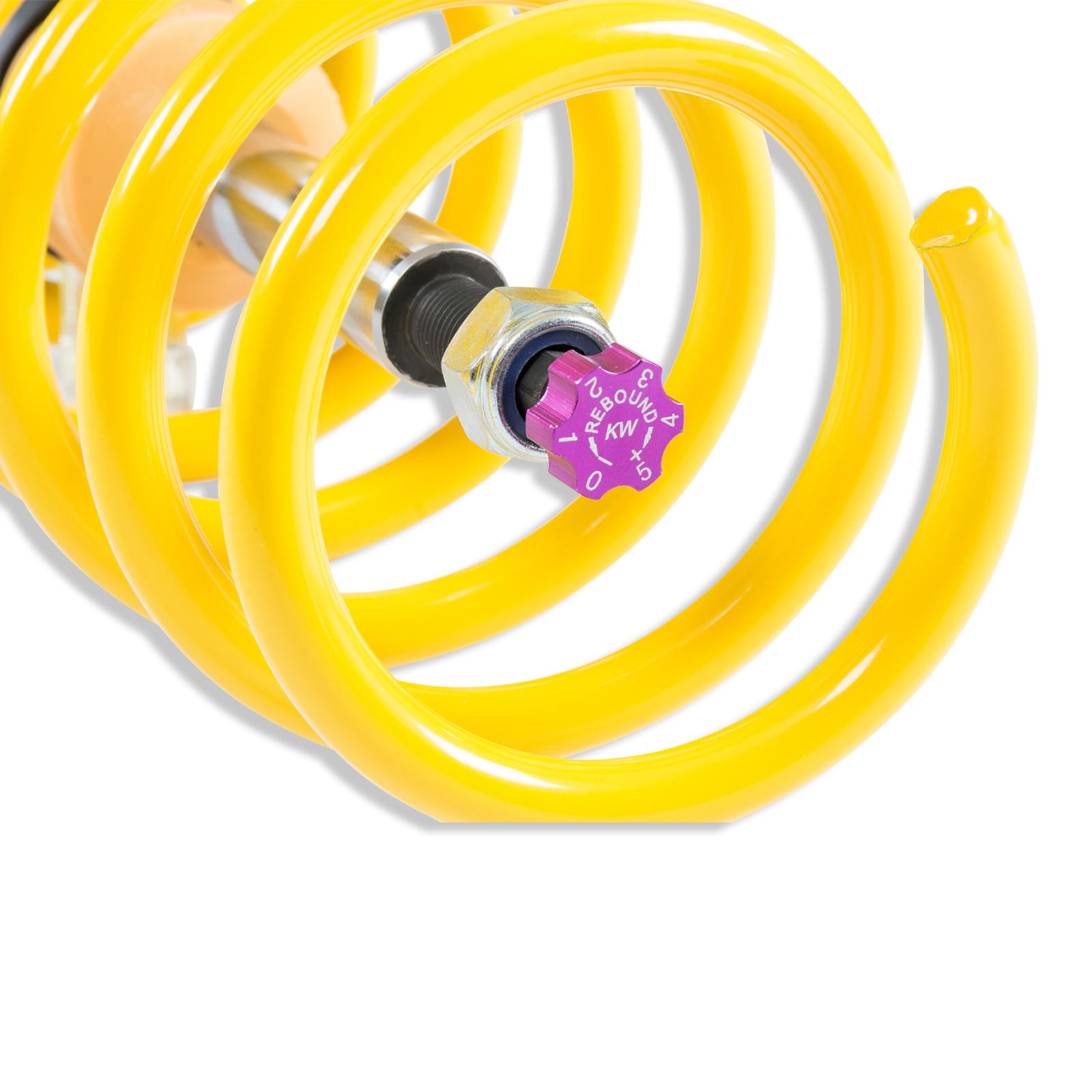 KW V3 coilover suspension inox | fits for Audi A1 (GB), VW Polo (AW) GTI | 352800BW | 352800BY