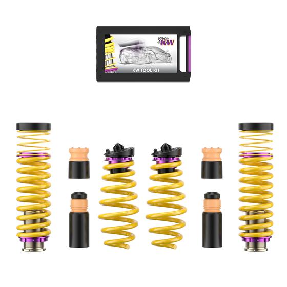 KW coilover springs | Height-adjustable spring kit | fits Audi RS4 quattro B9 | 253100BU | 253100CF