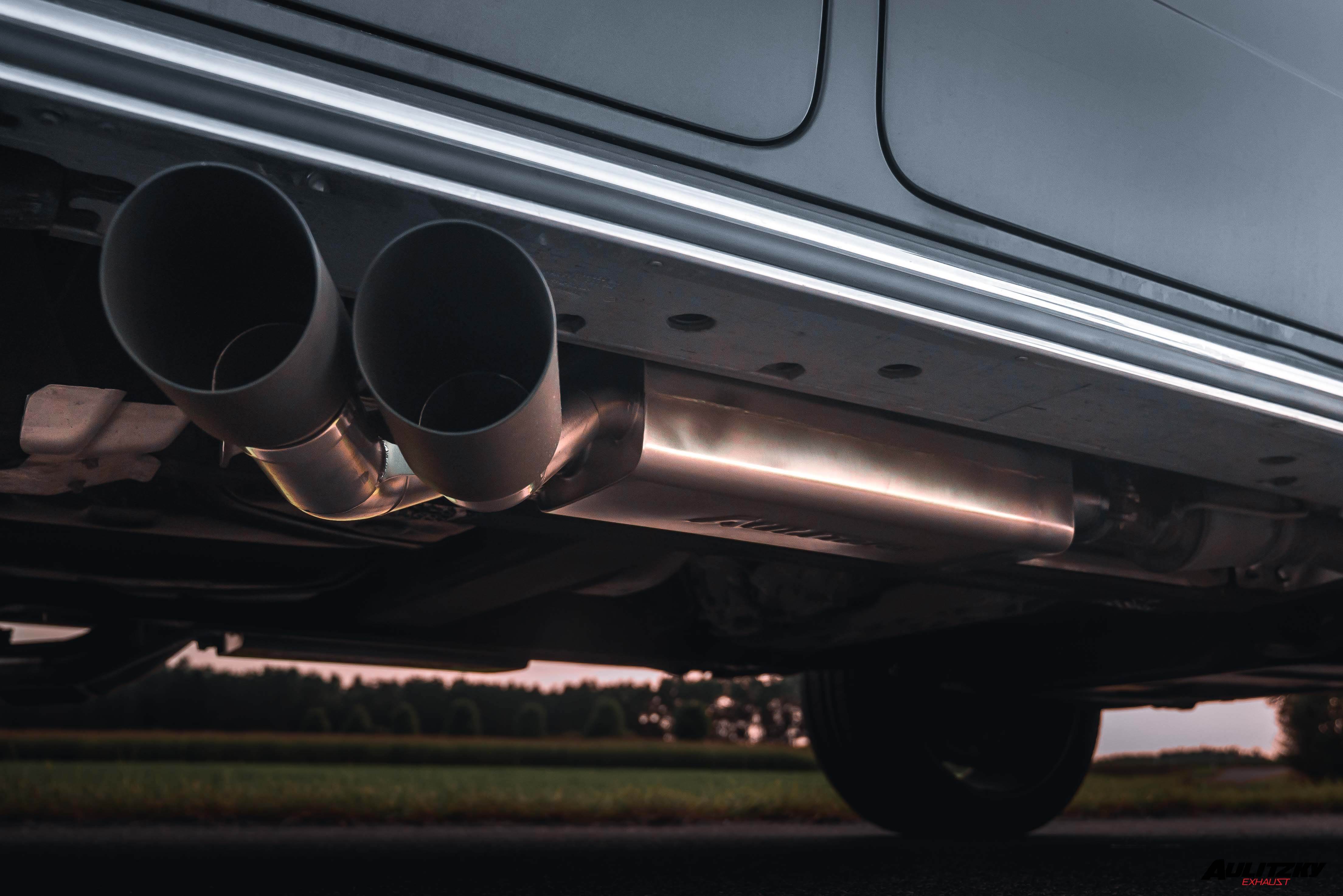 Aulitzky Exhaust | ECE exhaust system 3” (76mm) from OPF with flap control | fits Mercedes-Benz G-Class G63 AMG (W463) 585hp