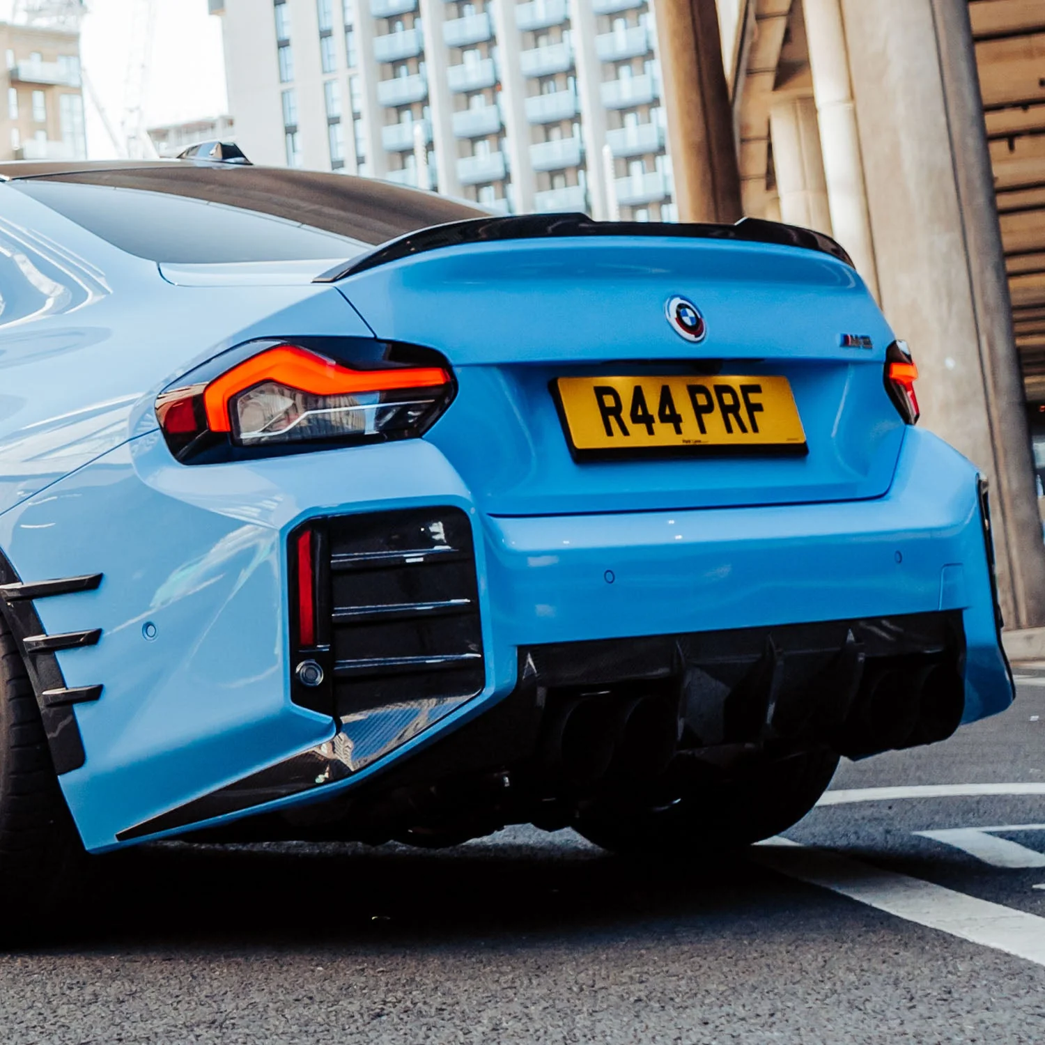 Rear diffusor A-Style Carbon | fits BMW M2 (G87) S58 | Aulitzky Tuning