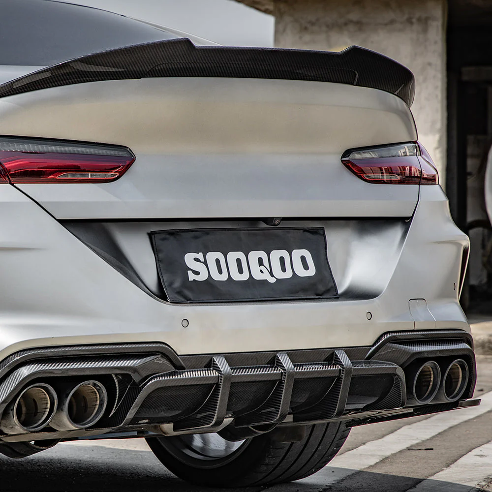 Rear diffuser SOOQOO Carbon | fits BMW M8 incl. Competition (F91/F92) S63 | Aulitzky Tuning