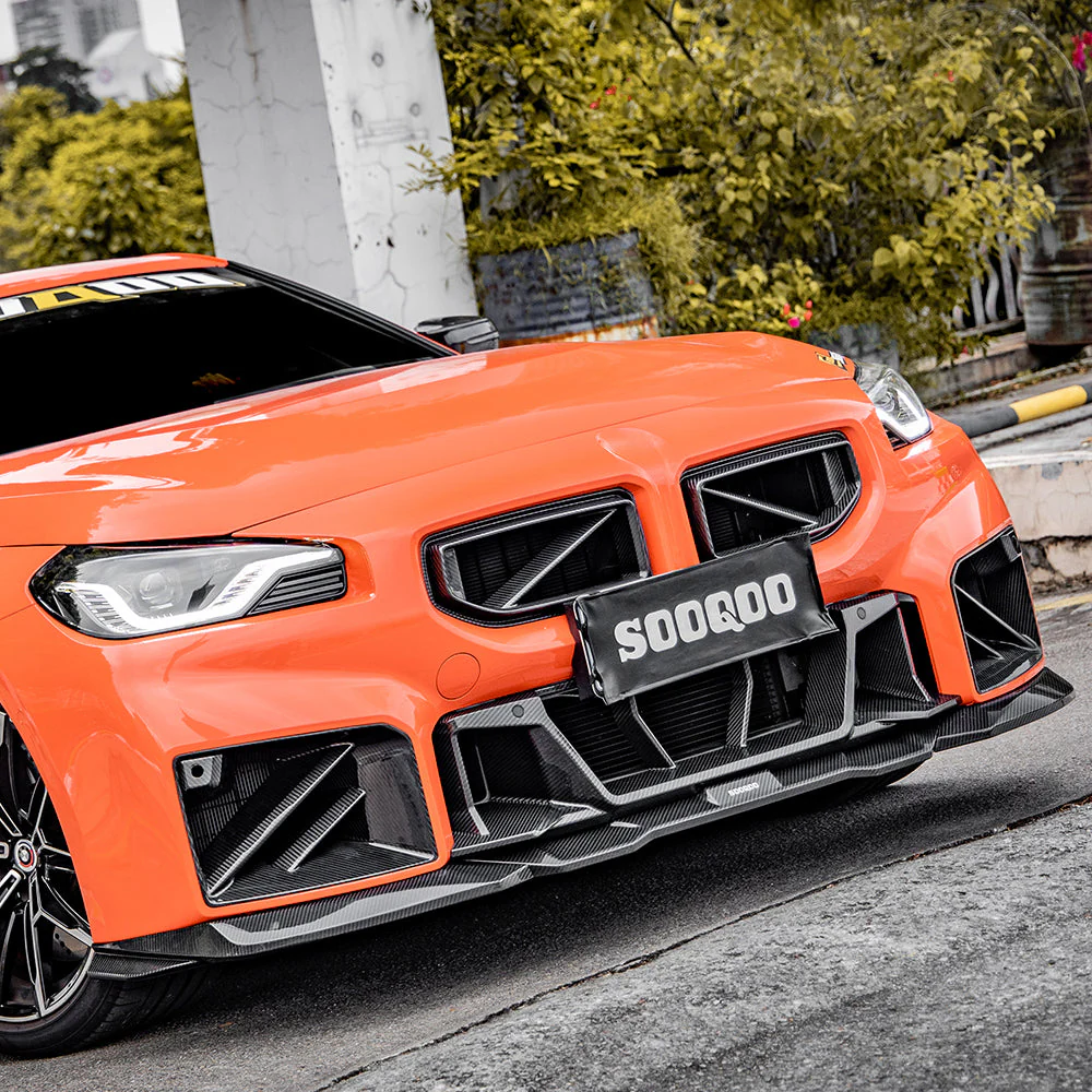 Frontspoiler SOOQOO V2-B Carbon | fits BMW M2 (G87) S58 | Aulitzky Tuning