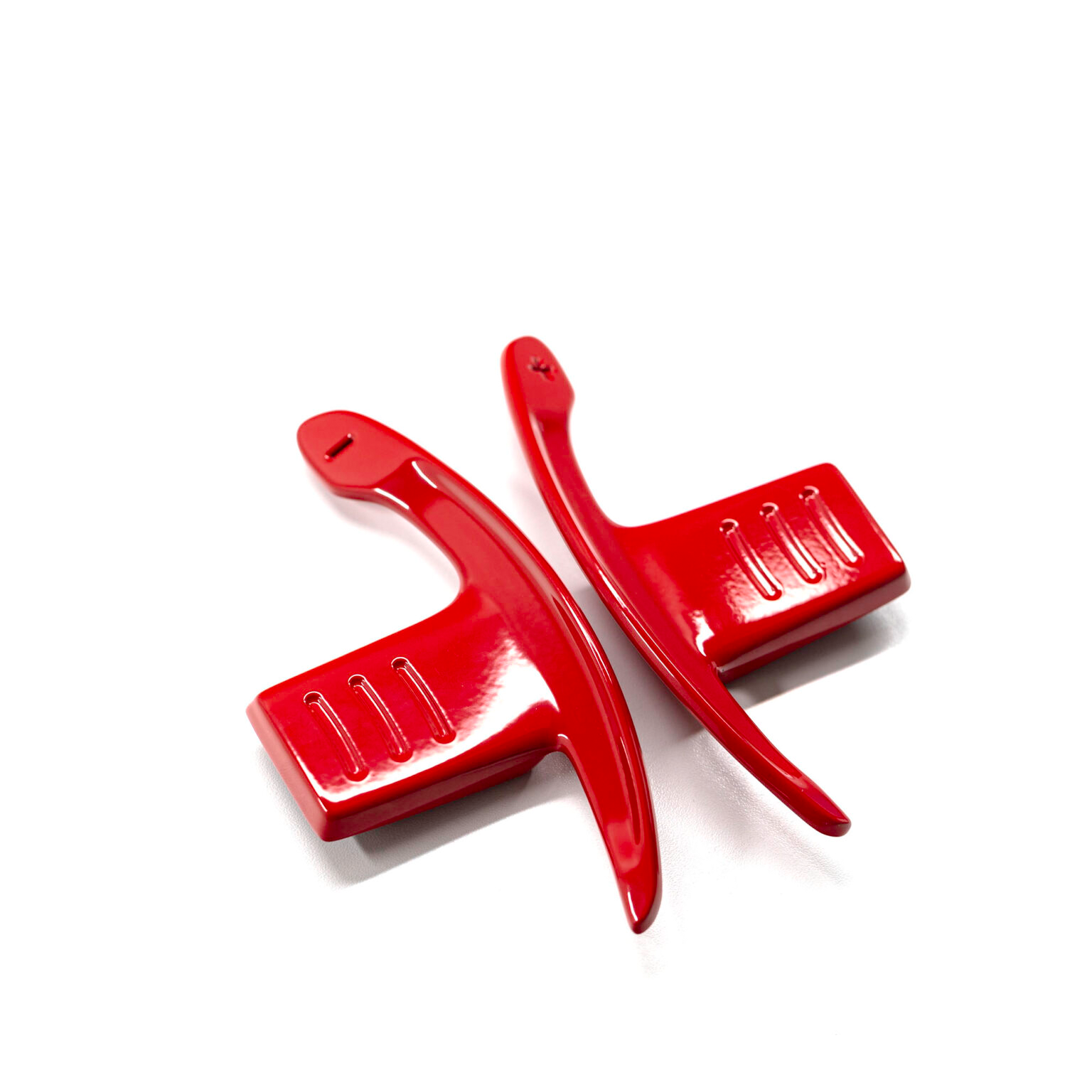 Shift paddles aluminum red glossy | fits BMW F-Series | PaddleShifterz