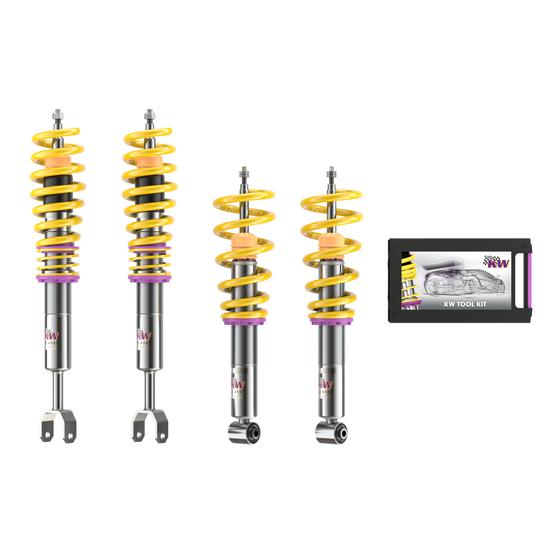 KW V1 coilover suspension inox | fits Audi RS6/Plus quattro C5/B5 | 10210053