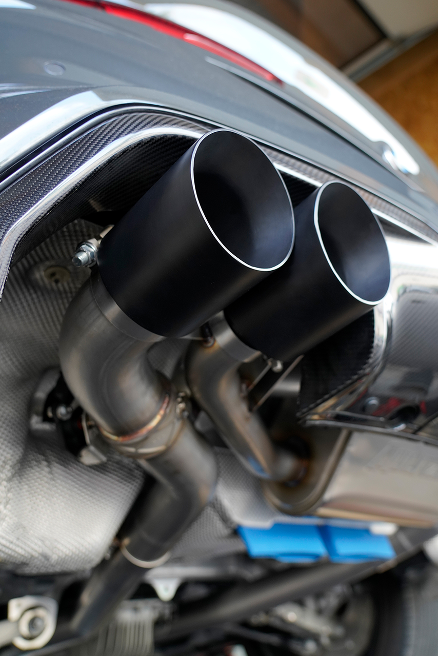 Aulitzky Exhaust | ECE exhaust system from catalyst/OPF with flap control | fits BMW M8 incl. Competition (F92) S63