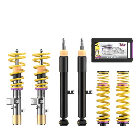 KW V1 coilover suspension inox | fits BMW 2/3 Series M240i/M340i/M340d/330d xDrive (G42/G20) | 102200DK | 102200DM