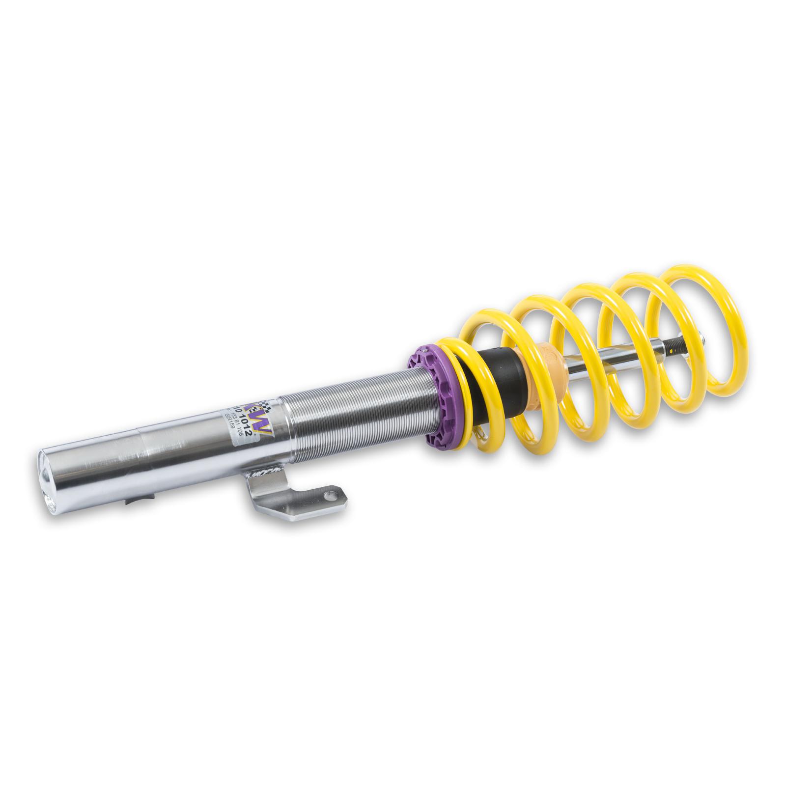 KW V2 coilover suspension inox | fits Audi A1 (GB), VW Polo (AW) GTI | 152800BW | 152800BY