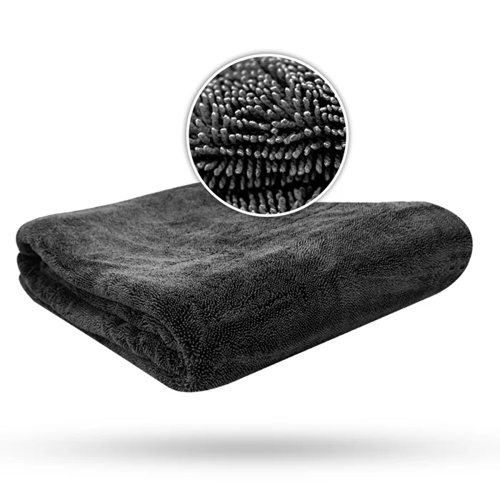 Car shampoo "Baked Apple" 1000ml + drying cloth "Black Hole" 1400GSM, 50x80cm XL grey | Liquid Elements