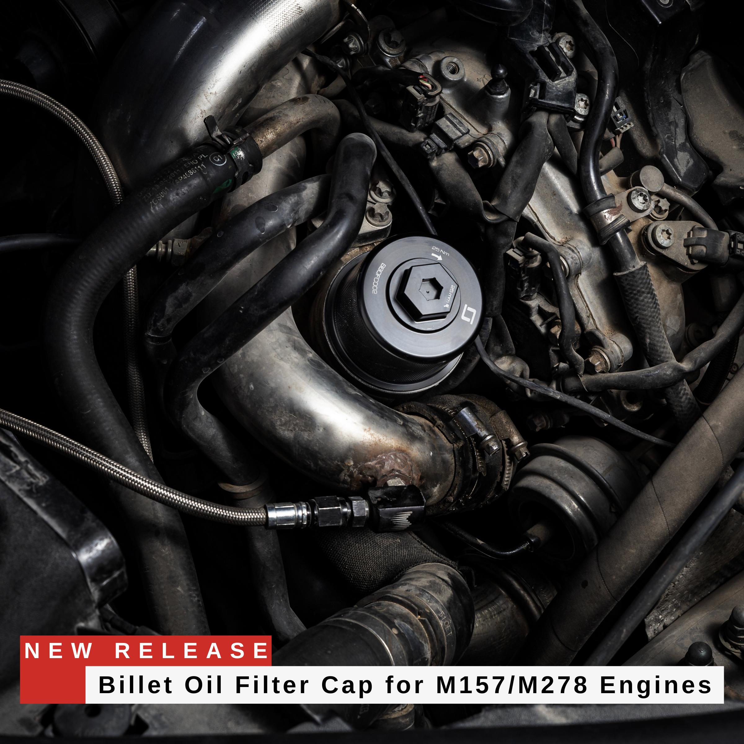 Oil Filter Cap | passend für M157 Billet | Blackboost