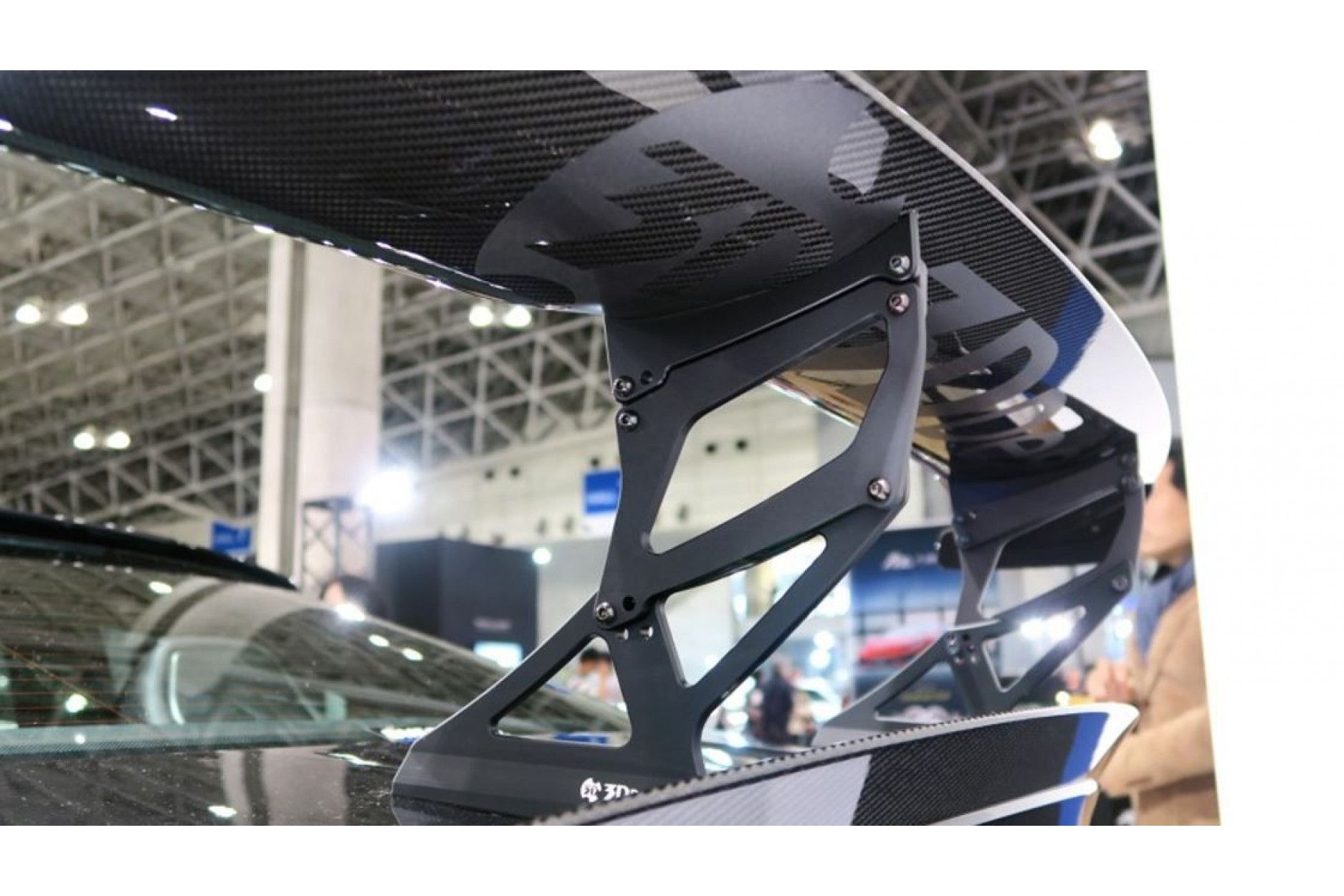 Rear wing Alu Legs Extension Carbon | fits BMW M2 incl. Competition/CS (F87) S55 | 3DDesign