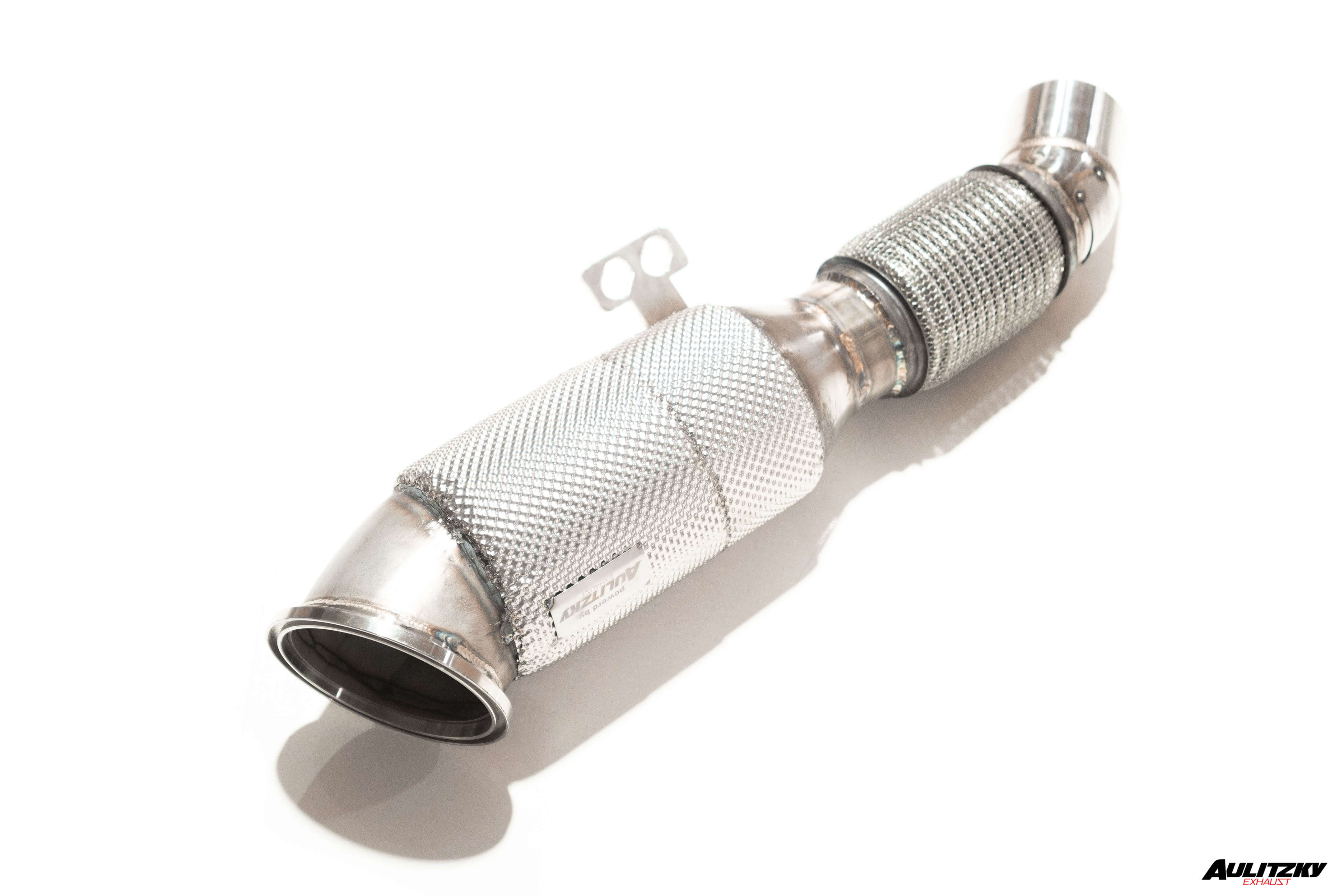 Aulitzky Exhaust | ECE downpipe 3,54” (90mm) with sports catalyst | fits BMW 340i/440i nonOPF (F30/F31/F32/F33/F36) B58