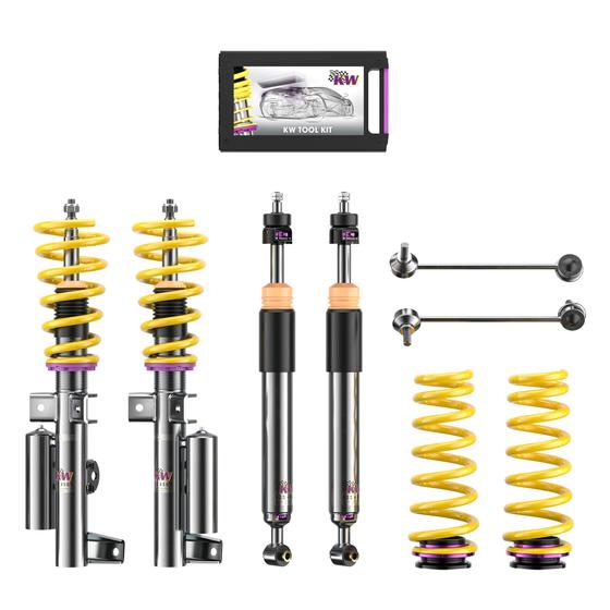 KW V3 coilover suspension inox | fits Mercedes-Benz C63 AMG T-Model (S204) | 35225035