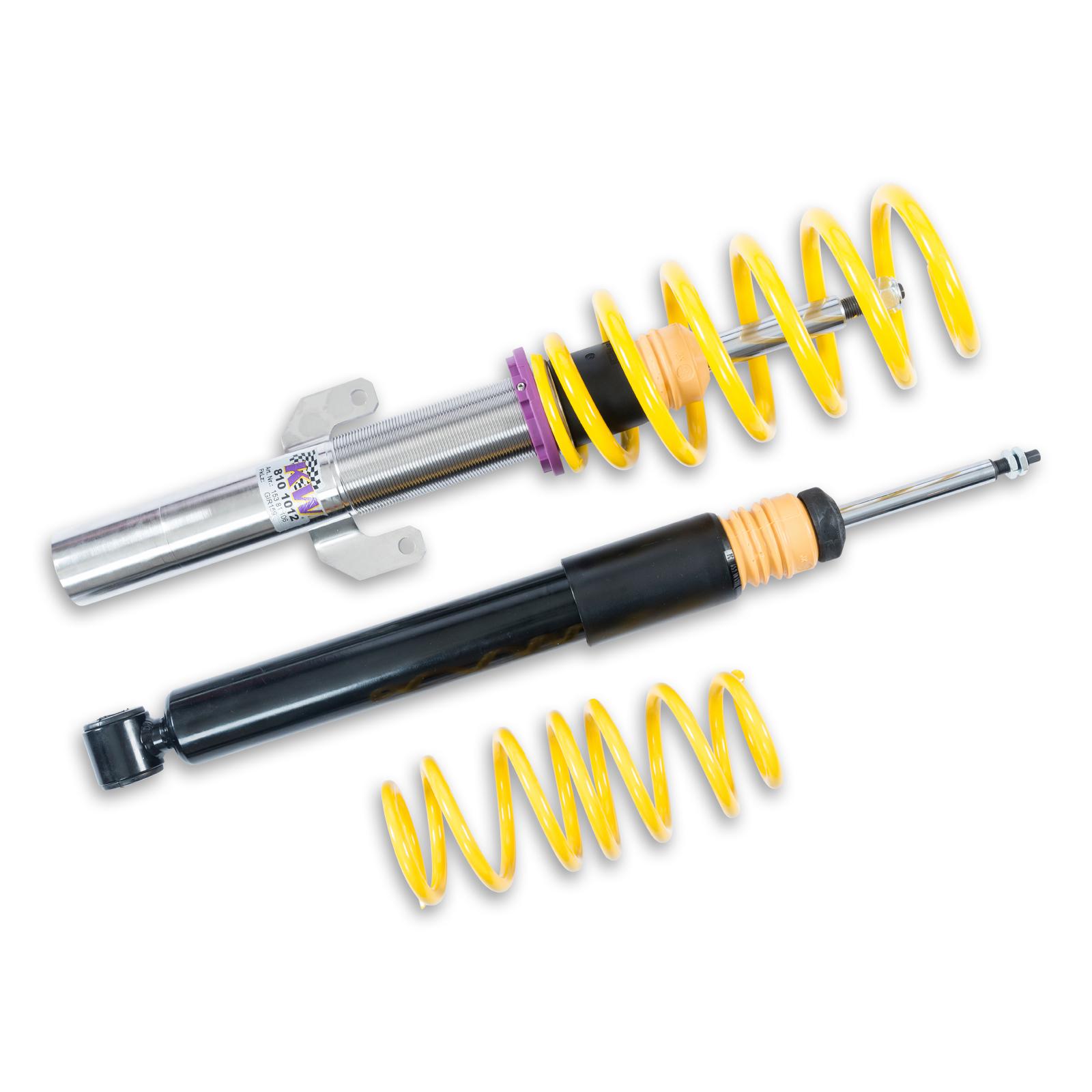KW V2 coilover suspension inox | fits Audi A1 (GB), VW Polo (AW) GTI | 152800BW | 152800BY