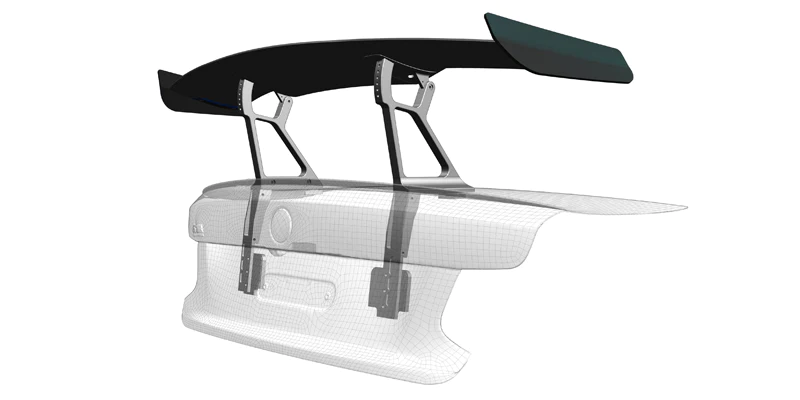 High-end rear wing | fits BMW 2 Series/M2 (F22/F87) | AIRCONCEPT