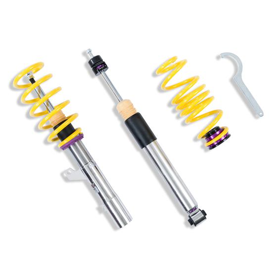 KW V3 coilover suspension inox | fits Audi A3/S3 quattro 8V | 3521000M | 3521000T