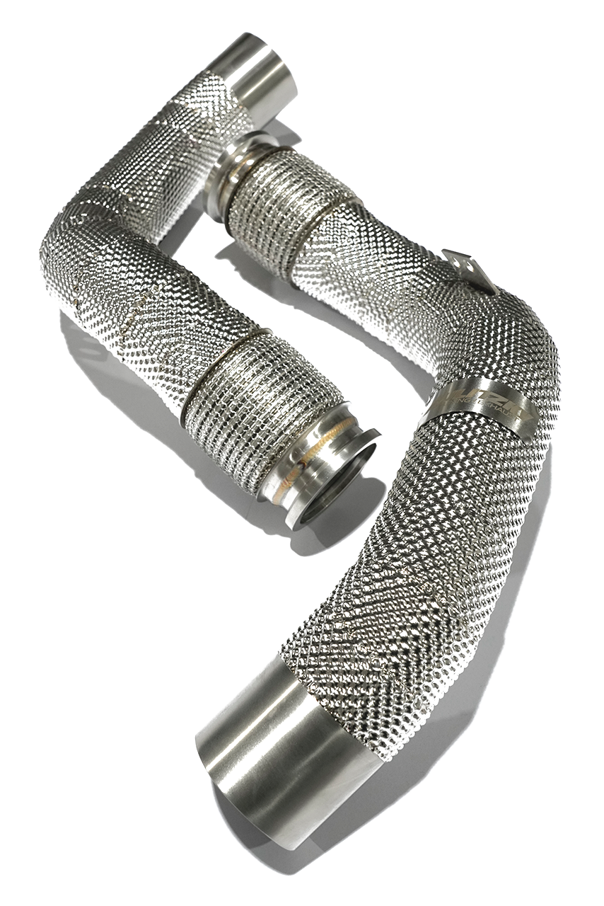 Aulitzky Exhaust | Downpipe 3" (76mm) | fits BMW M5/M8 (F90/F91/F92/F93) S63 | Motorsport articles