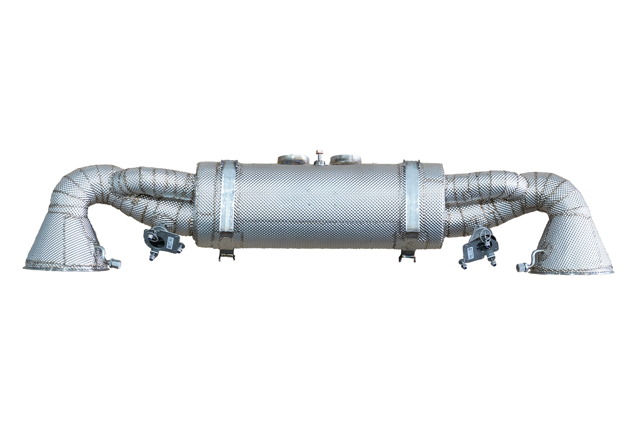 Aulitzky Exhaust | ECE flap sports rear silencer | fits Porsche 911 (992) 4.0 GT3/RS / Speedster 991.2 4.0