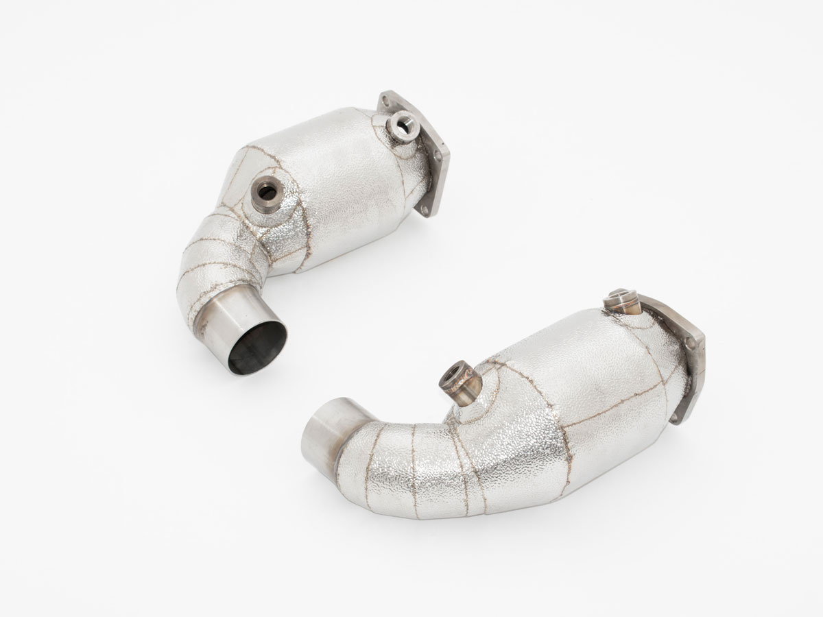 Aulitzky Exhaust | Downpipe with 2x sports catalysts | fits Porsche 911 (991.2) 3.8 Turbo/S | Motorsport articles