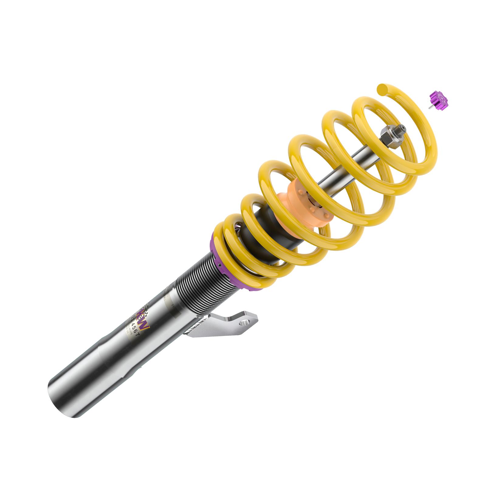 KW V2 coilover suspension comfort | fits Leon (5F) incl. Cupra / Golf 7 incl. GTI/CS/TCR/GTD | 1808000N | 1808000R