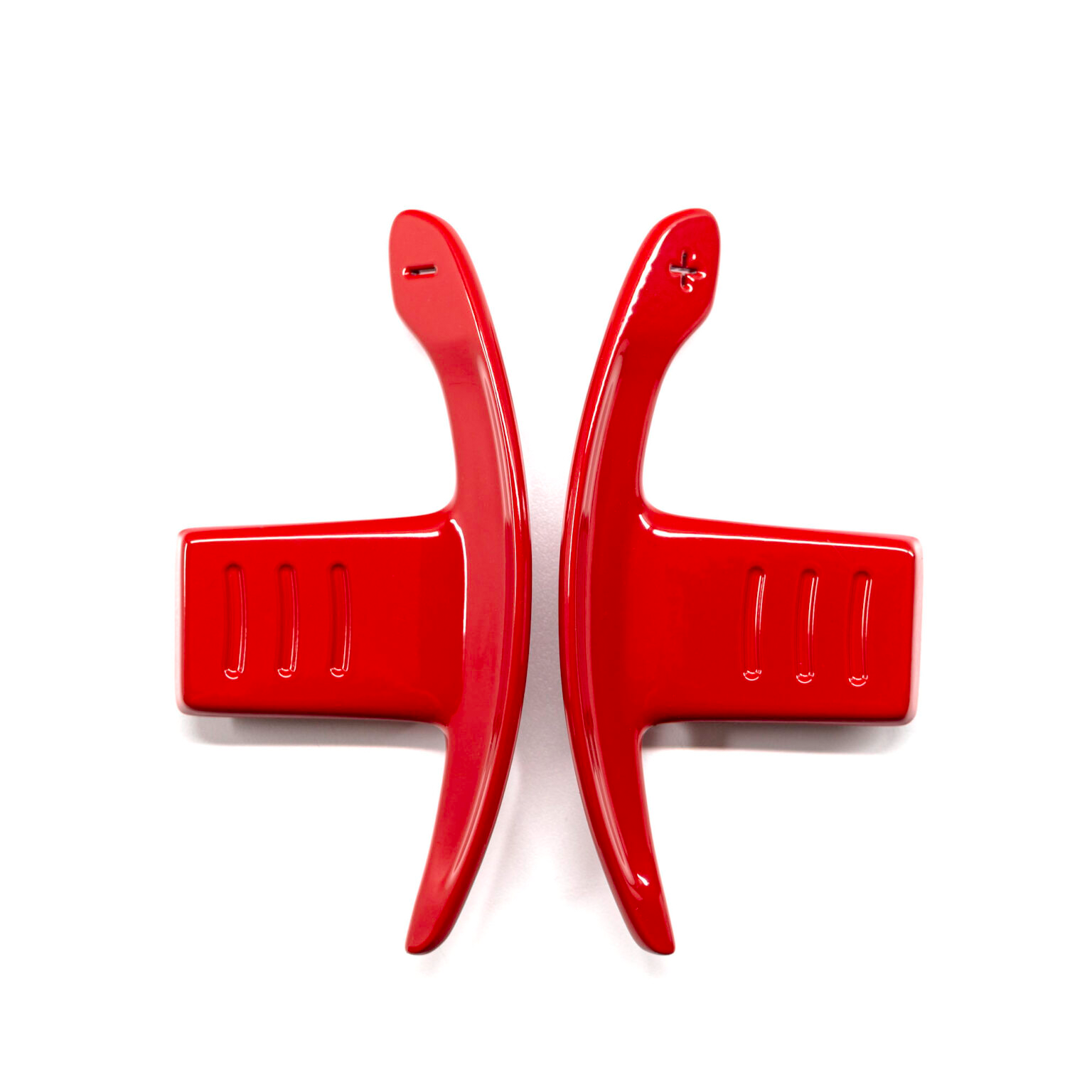 Shift paddles aluminum red glossy | fits BMW F-Series | PaddleShifterz