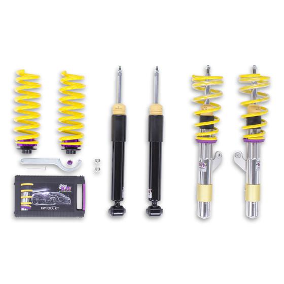 KW V2 coilover suspension inox | fits BMW 1/2/3/4 Series RWD (F20/F21/F22/F23/F30/F32) | 1522000F | 1522000G