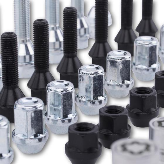 Wheel bolt 10x M14 x 1.25 x 40mm KE60° silver | ST Suspensions