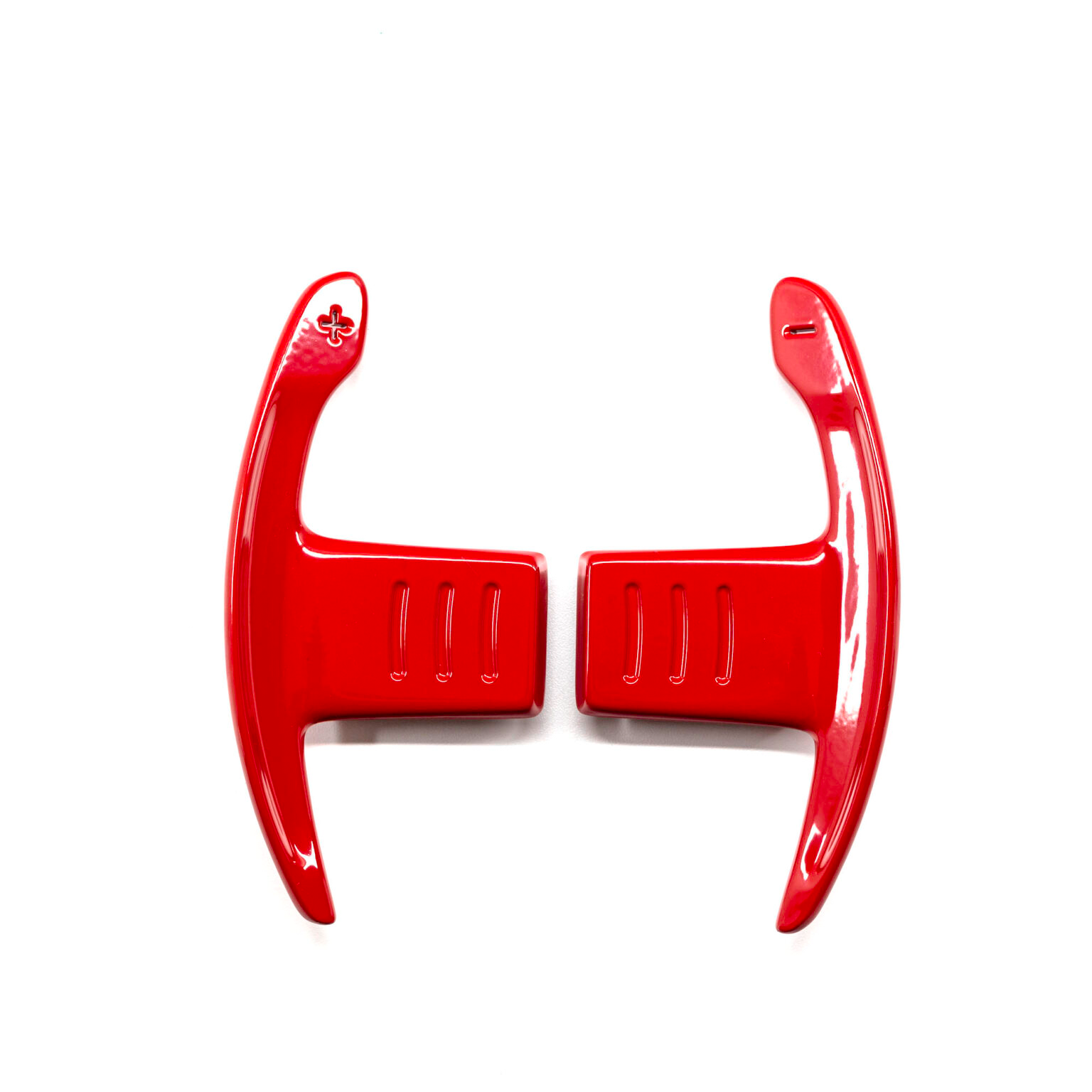 Shift paddles aluminum red glossy | fits BMW F-Series | PaddleShifterz