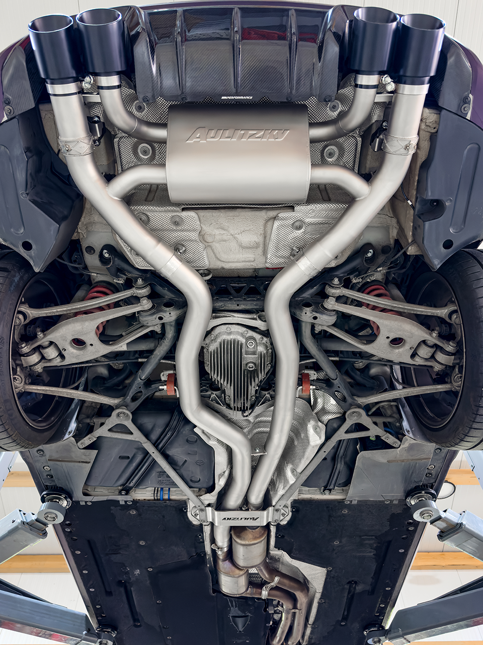 Aulitzky Exhaust | ECE flap exhaust system 3” (76mm) from OPF | fits BMW M2 Competition/CS (F87) S55