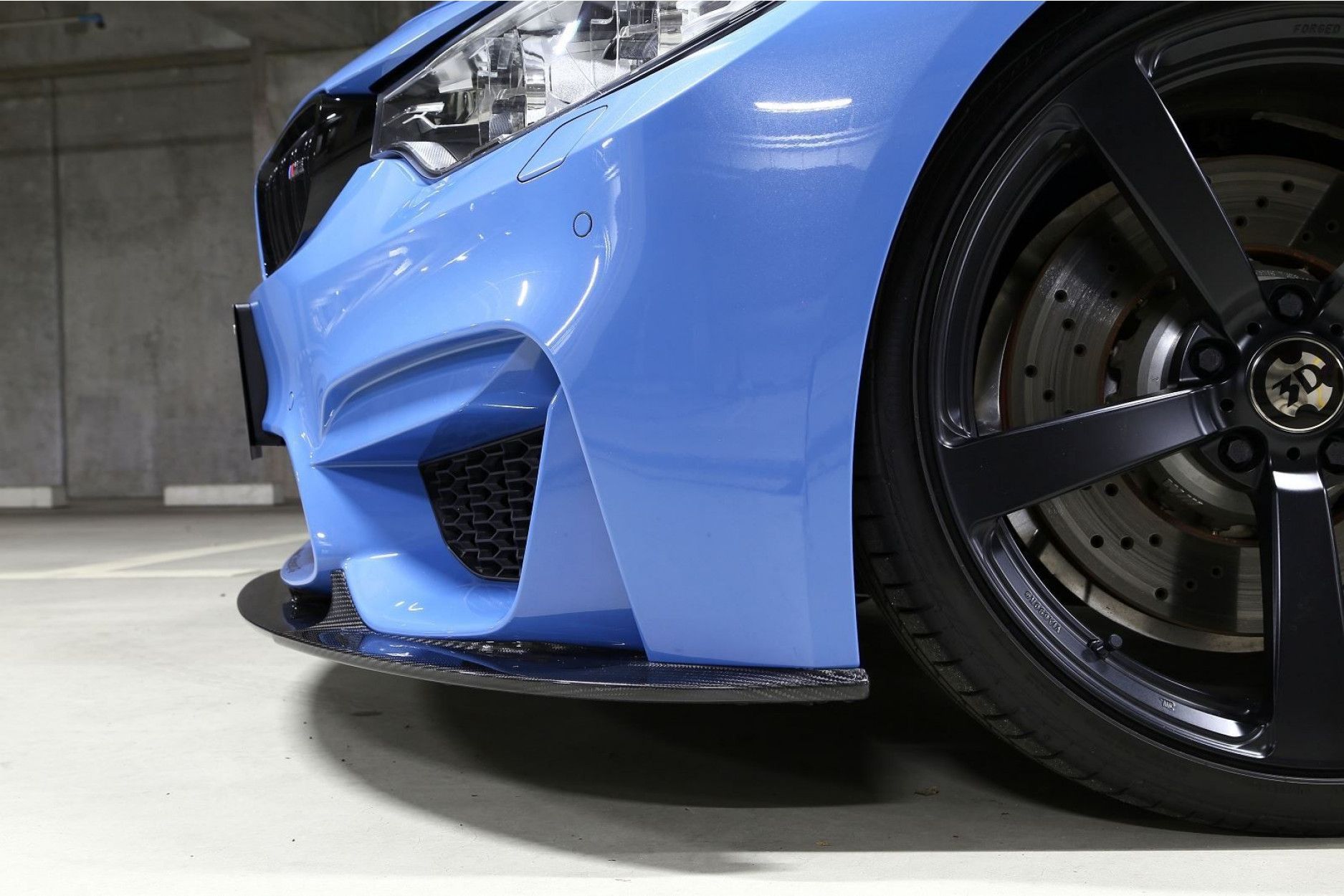 Front lip Carbon | fits BMW M3/M4 incl. Competition/CS/GTS (F80/F82) | 3DDesign