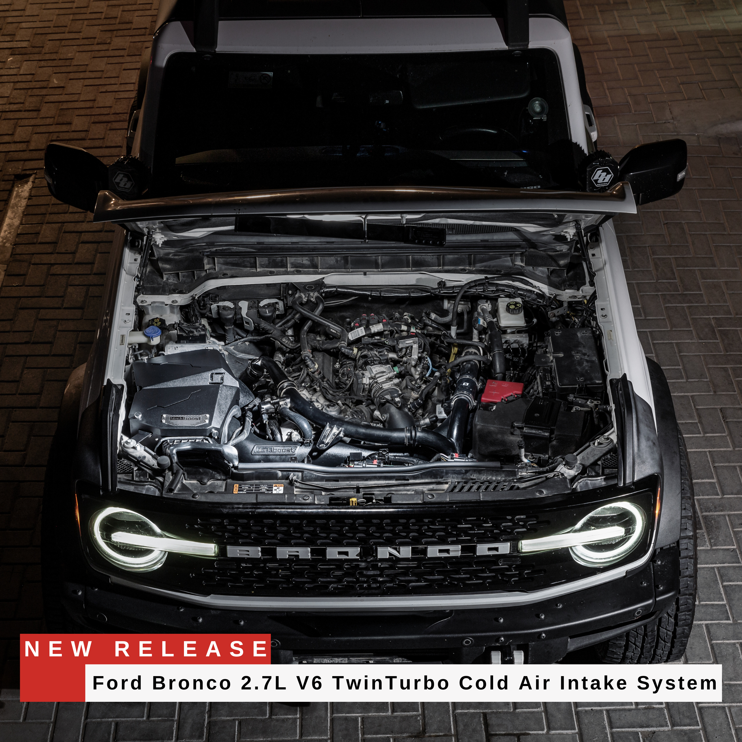 Cold Air Intake System | passend für Ford Bronco (U725) 2.7L EcoBoost V6 TwinTurbo | Blackboost