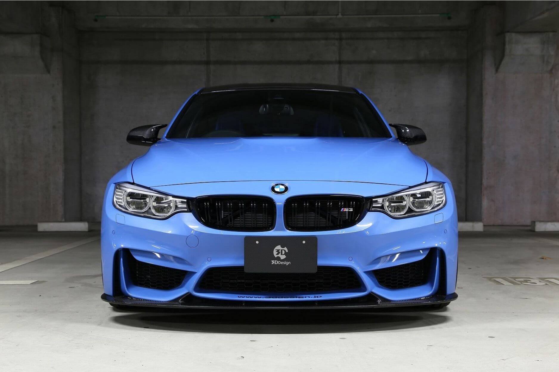 Front lip Carbon | fits BMW M3/M4 incl. Competition/CS/GTS (F80/F82) | 3DDesign
